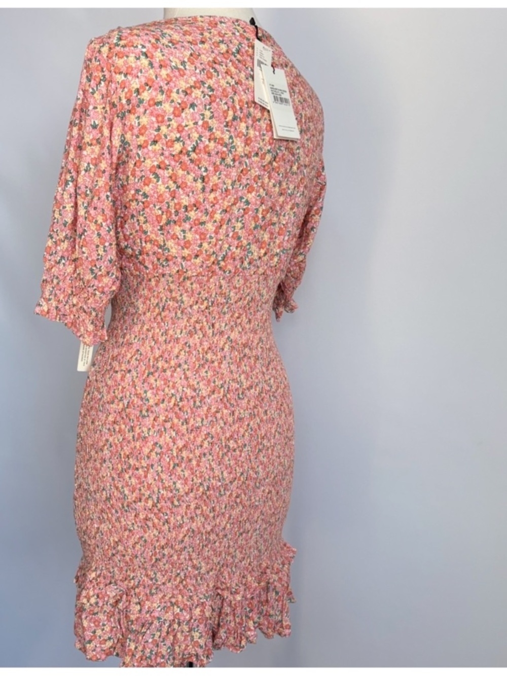 NWT FAITHFUL the BRAND Margherita Floral Ditsy Smocked Mini Dress S (4) - Picture 6 of 12